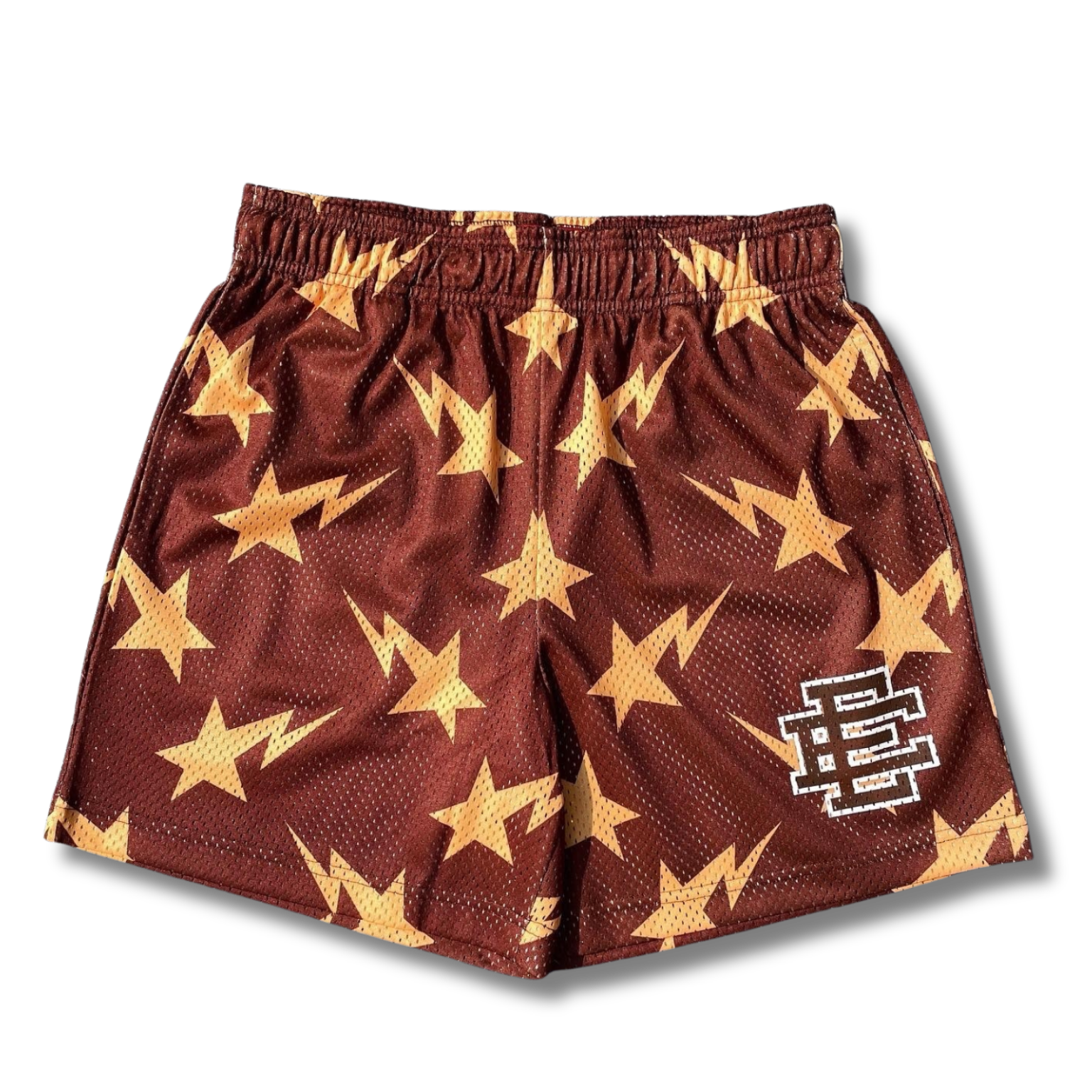 Eric E shorts x Bape Stars brown