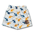 Eric E shorts x Bape Stars orange w blue