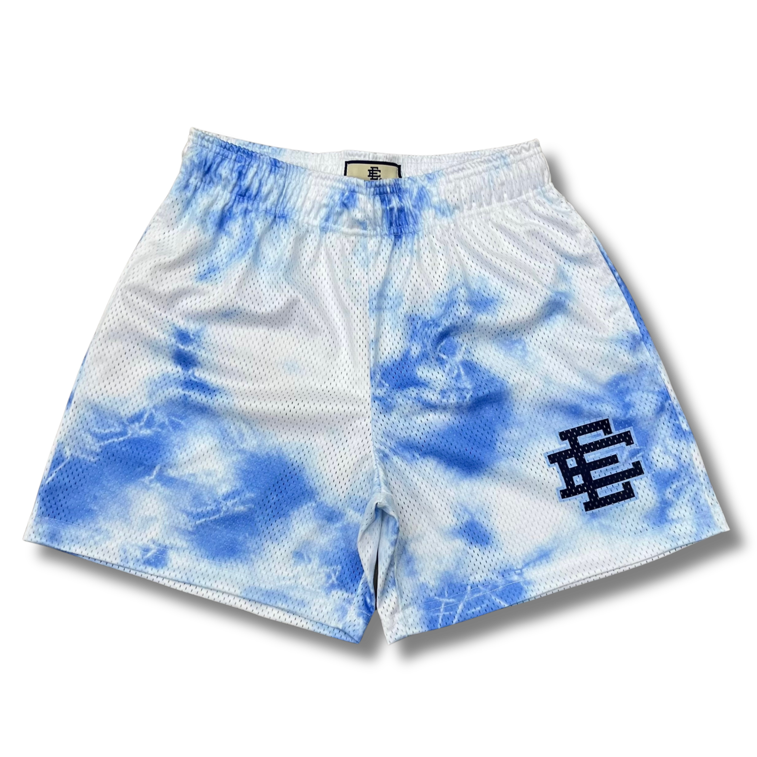 Eric E shorts tie dye blue