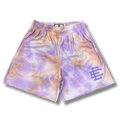 Eric E shorts tie dye purple