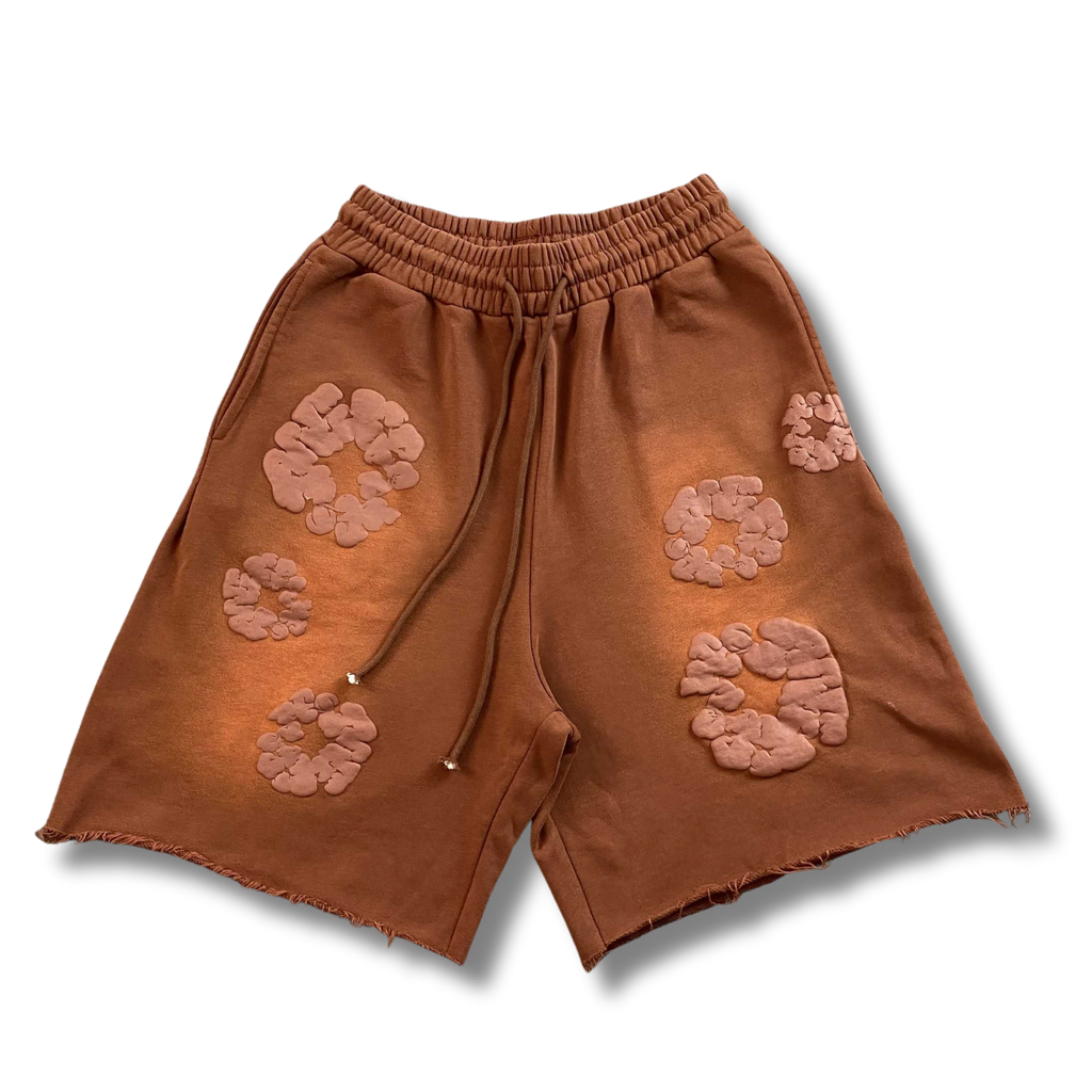 D Tears Shorts brown