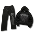 Spider Tracksuit black w gray