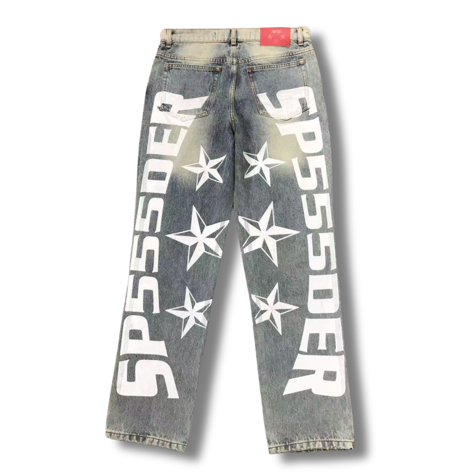 Spider jeans blue w white