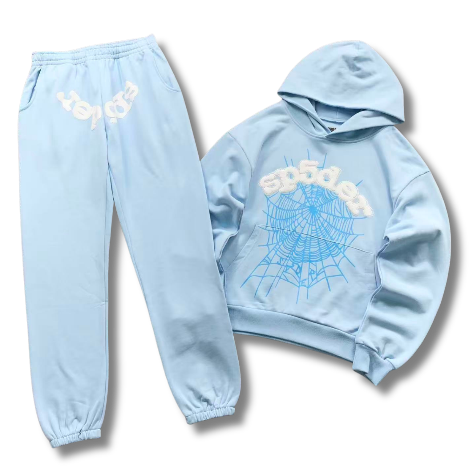 Spider Tracksuit light blue