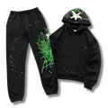 Spider Tracksuit black w green