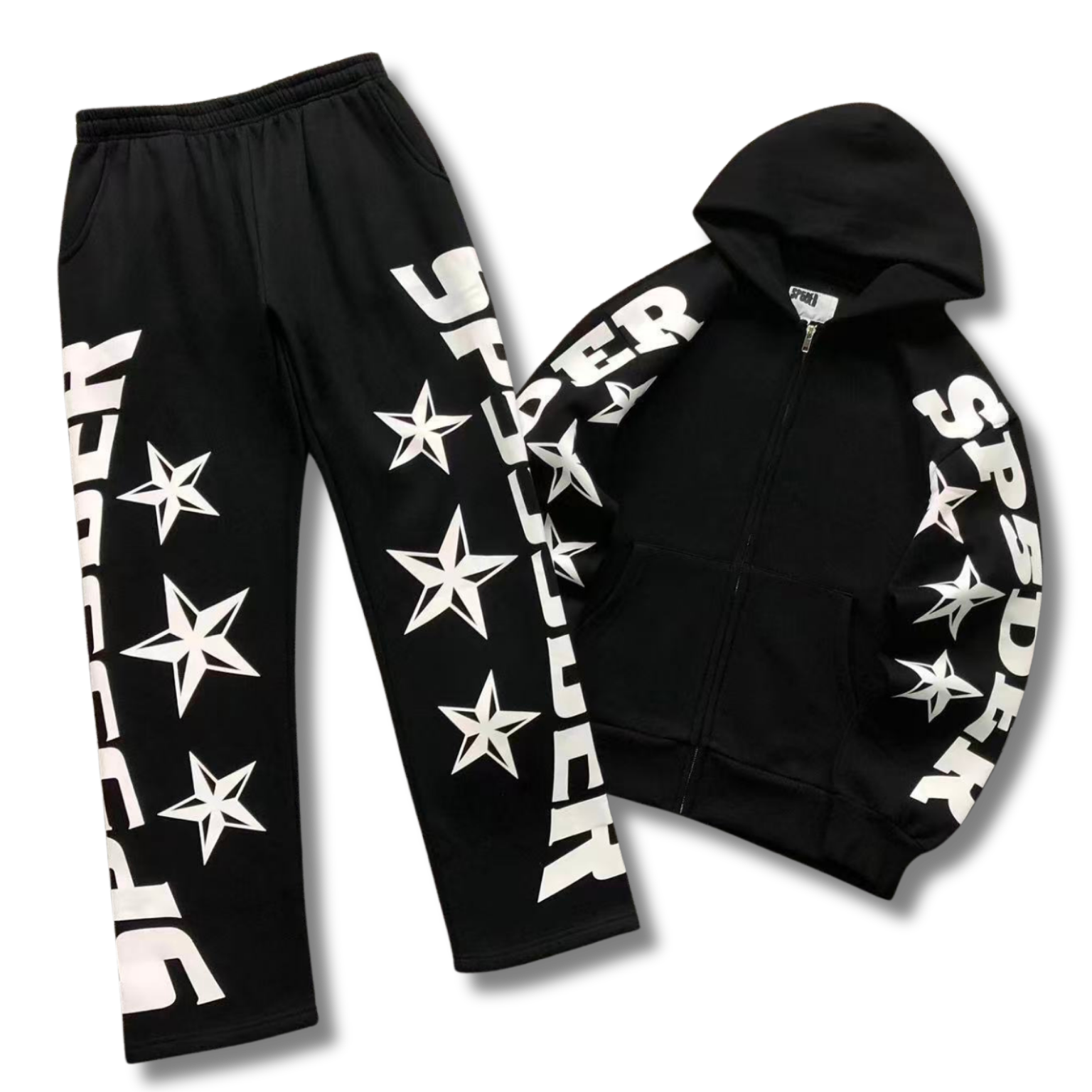 Spider Tracksuit black w white classic