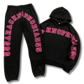 Spider Tracksuit black w pink