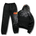 Spider Tracksuit black w orange