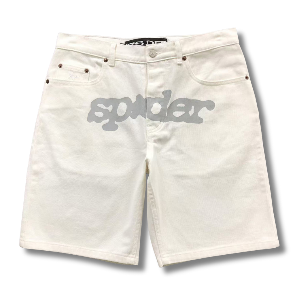 Spider Shorts denim white