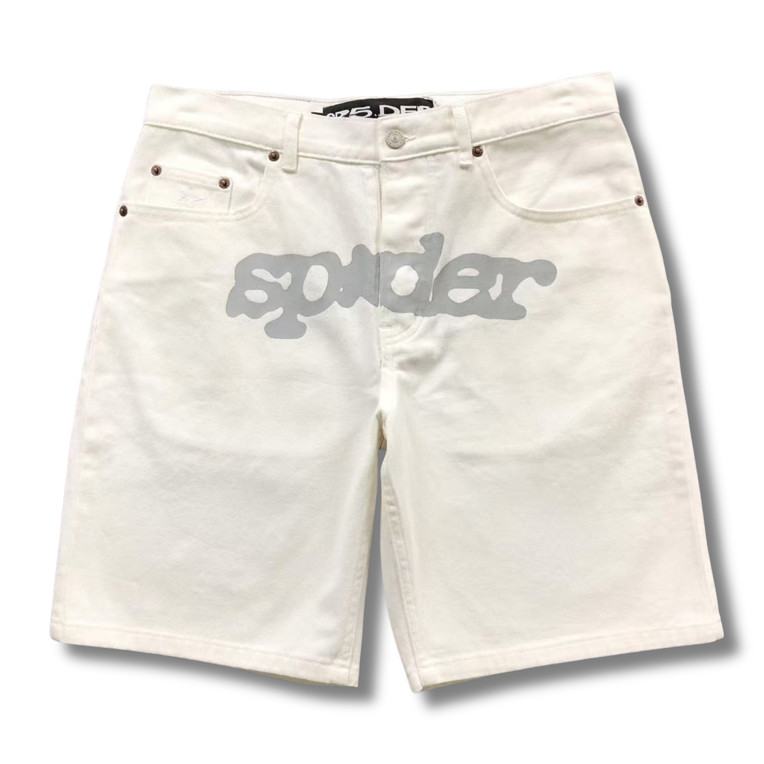 Spider Shorts denim white