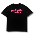 Spider T-Shirt black w pink