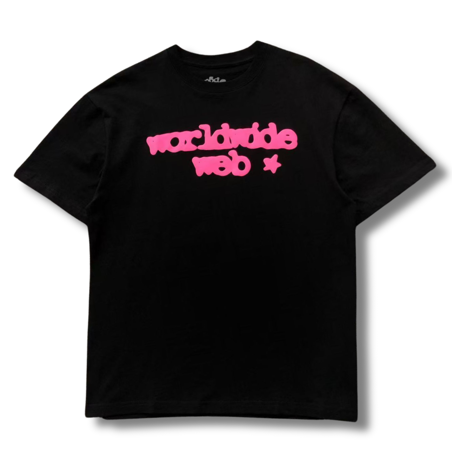 Spider T-Shirt black w pink