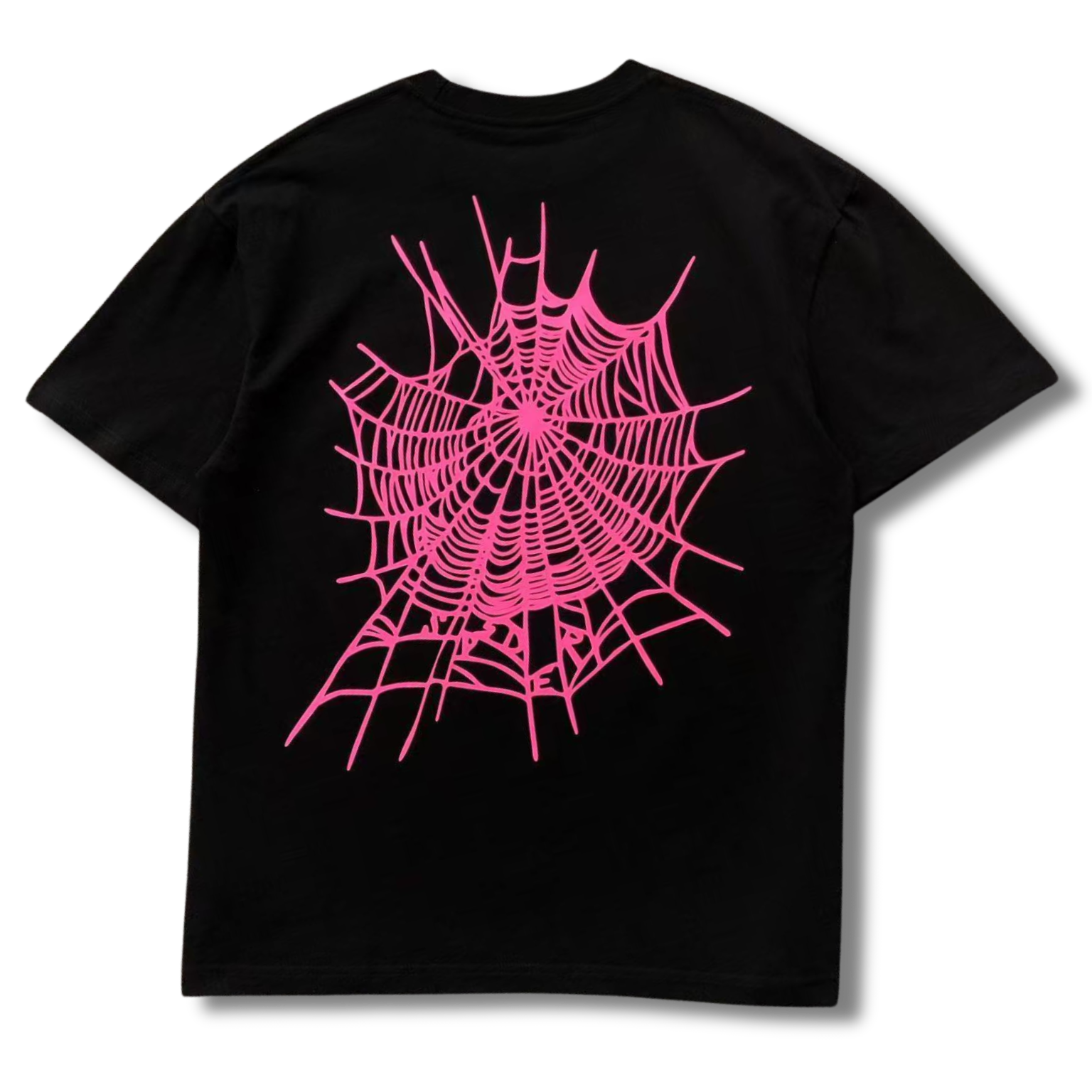 Spider T-Shirt black w pink