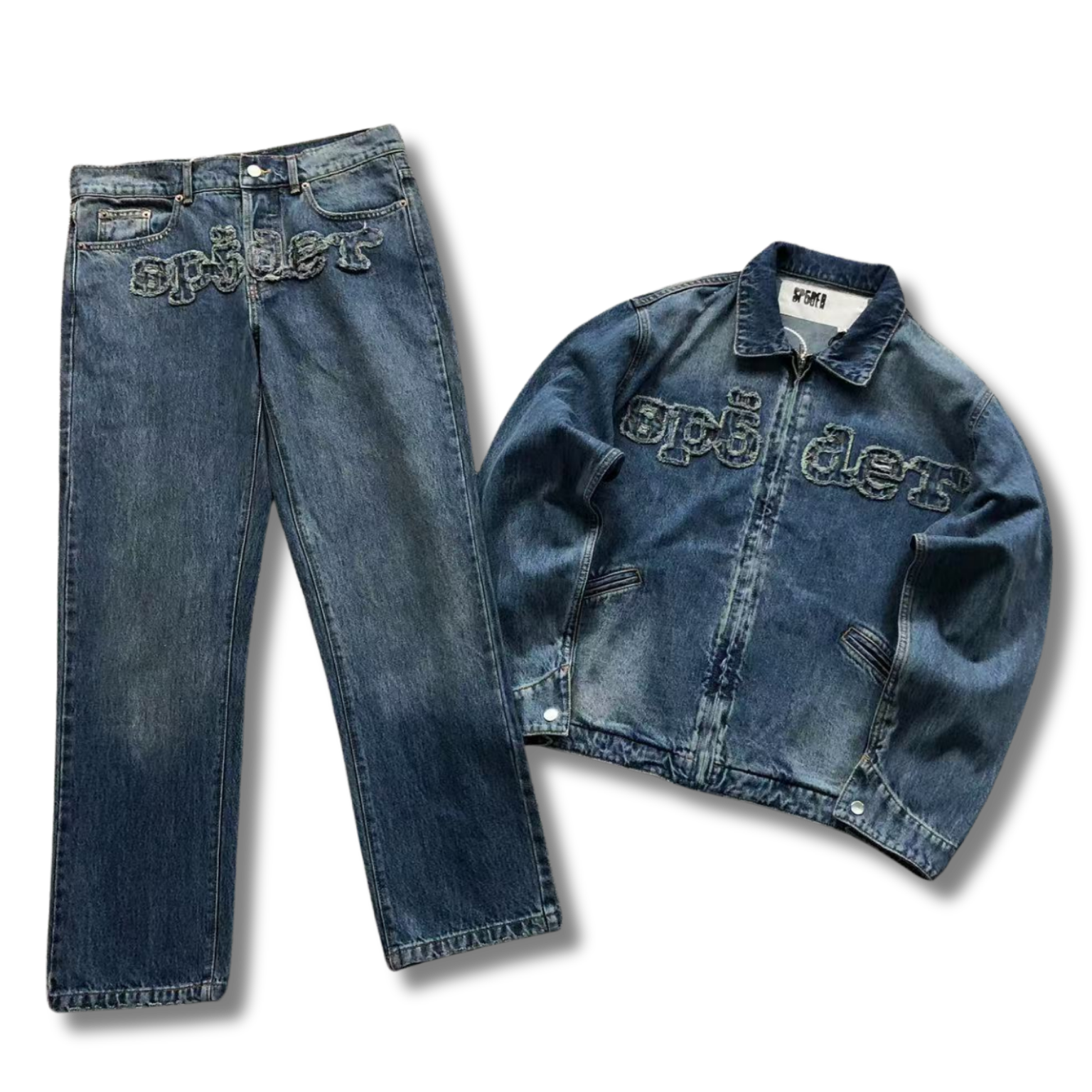 Spider Tracksuit blue denim