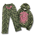 Spider Tracksuit army w pink