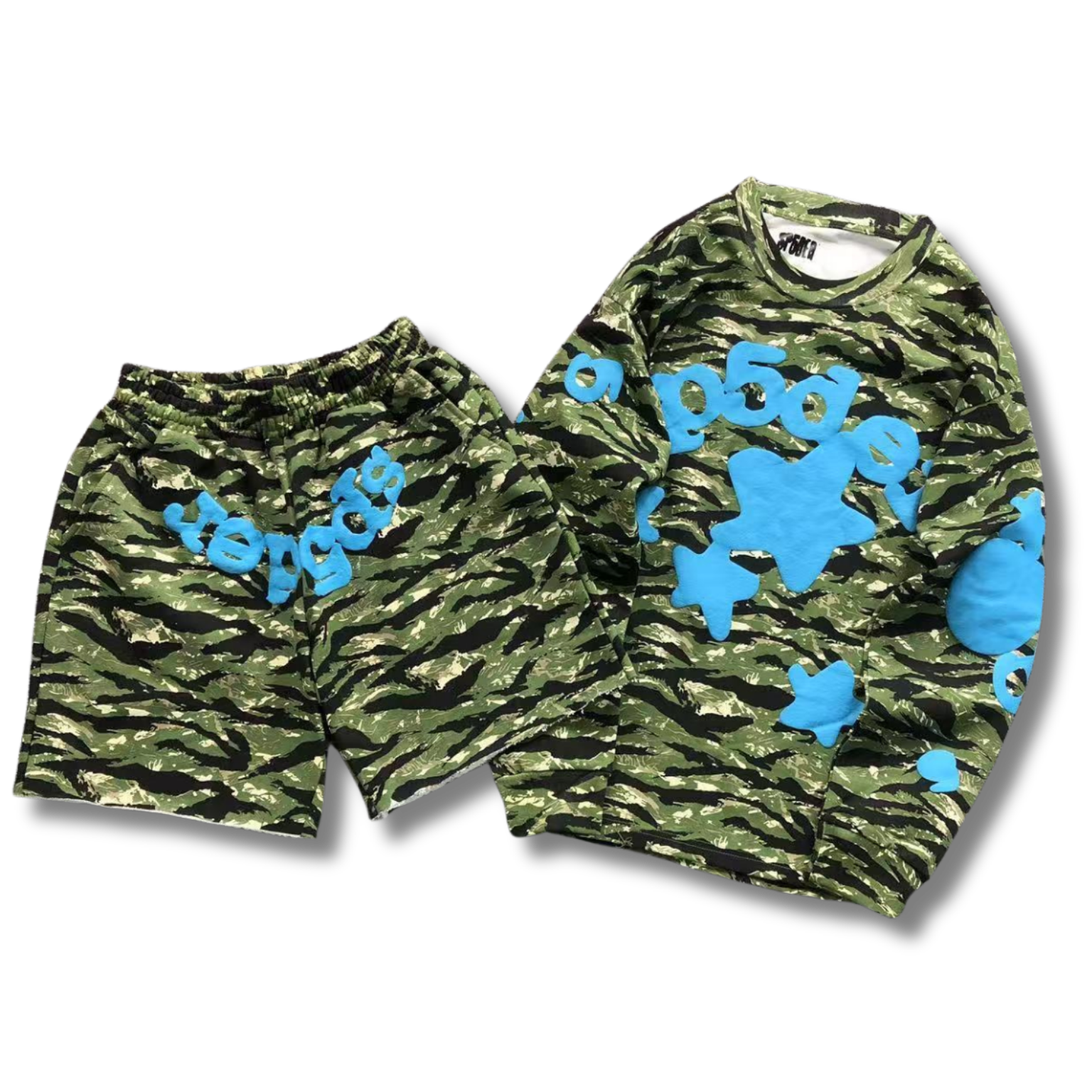 Spider Tracksuit army w blue