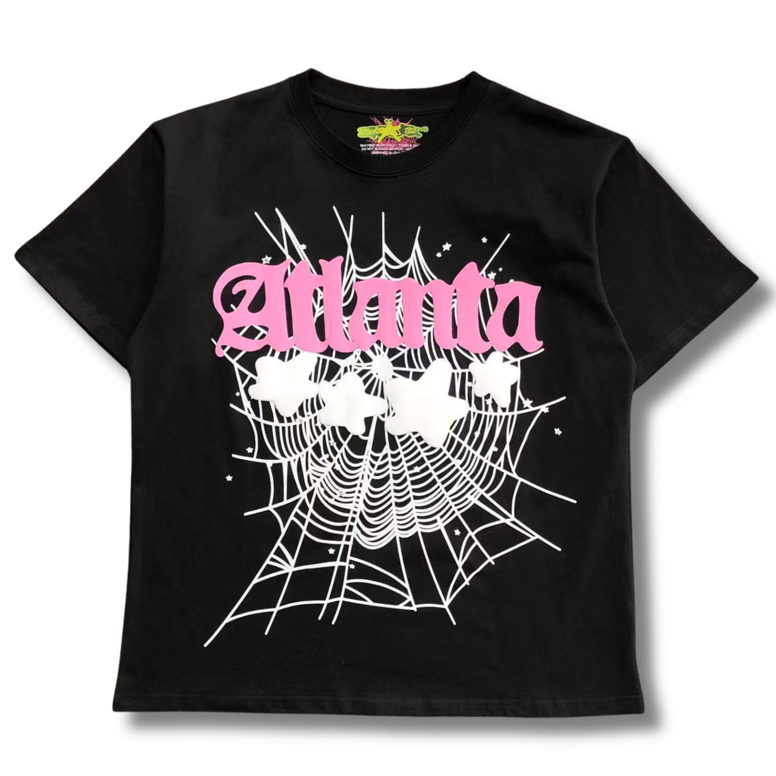 Spider T-Shirt black w pink atlanta