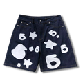 Spider Shorts denim black w white