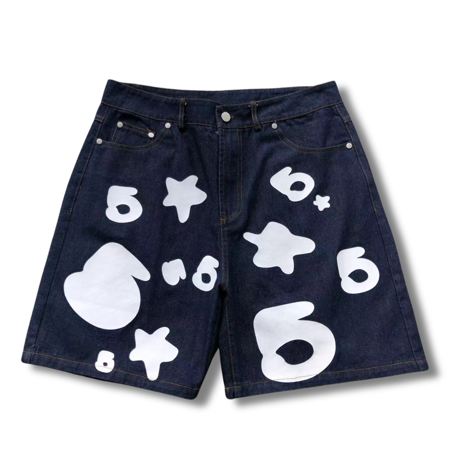 Spider Shorts denim black w white