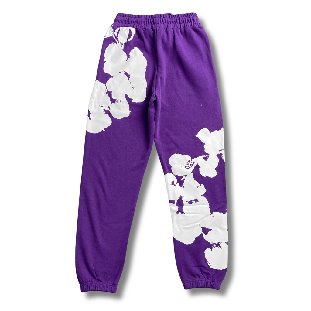 D Tears Pants purple w white