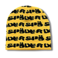 Spider Beanie black w yellow