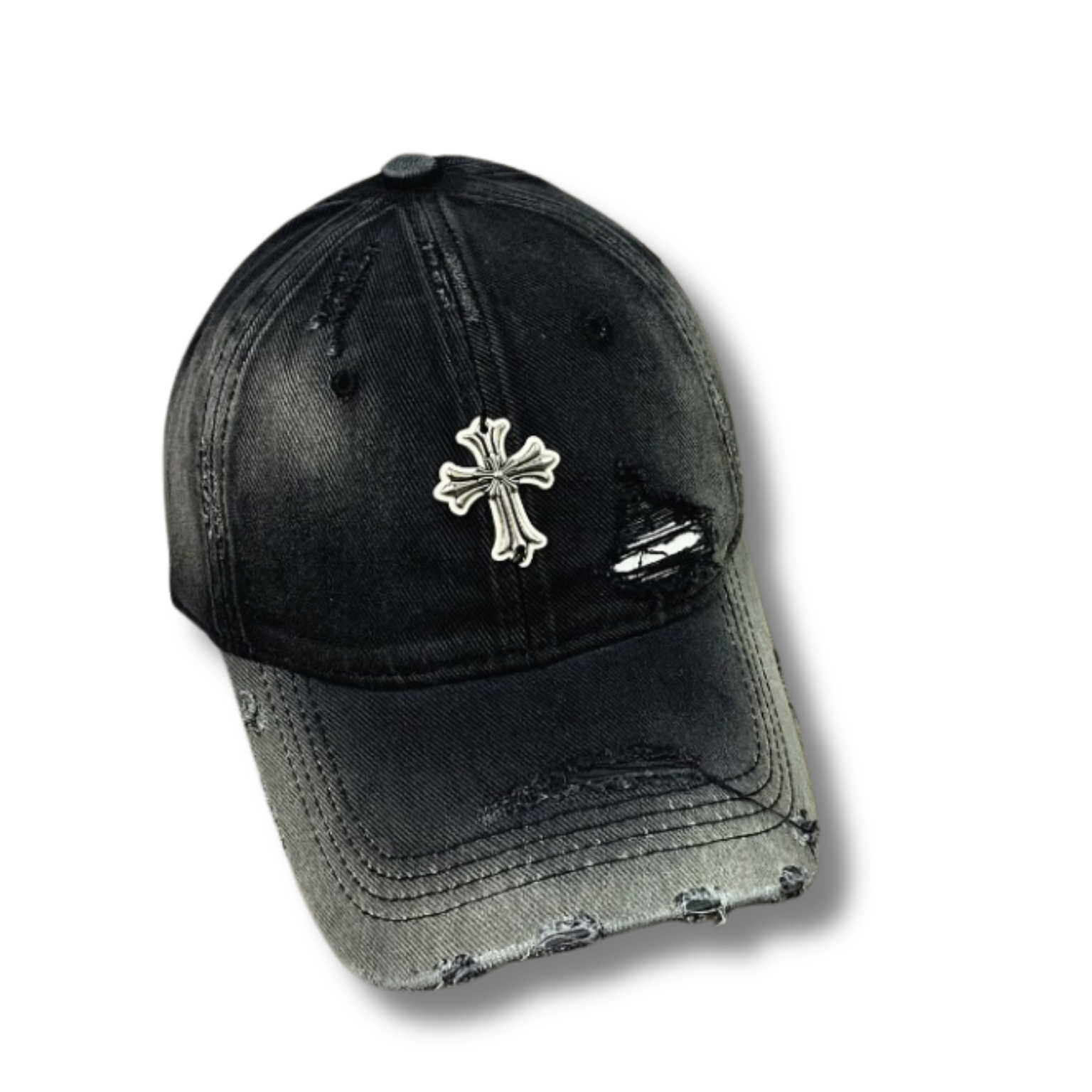 C Heart cap old black