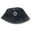 C Heart bucket hat black
