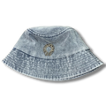 C Heart bucket hat light blue