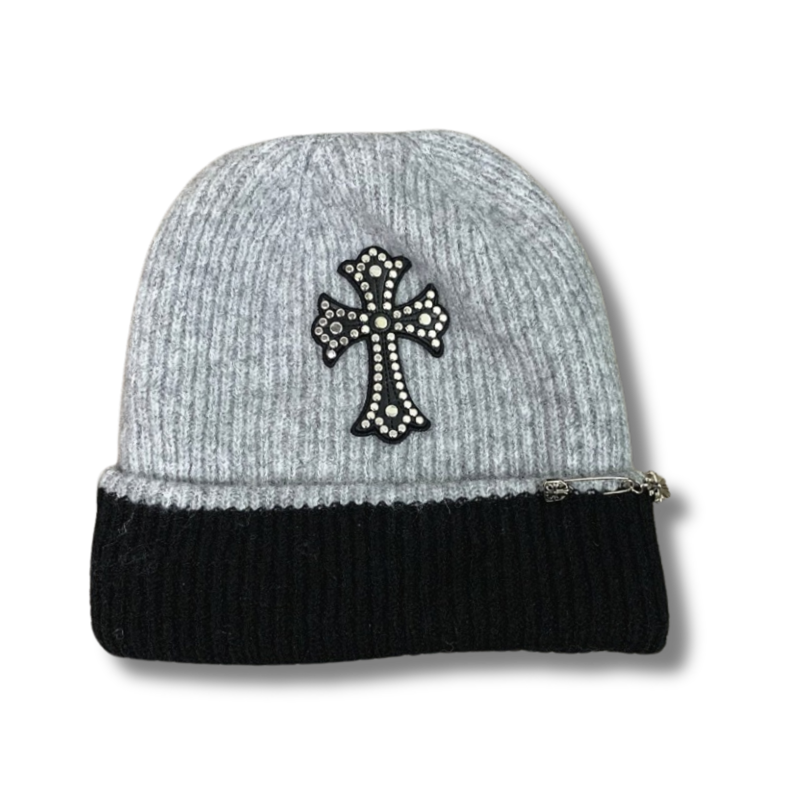 C Heart Beanie gray