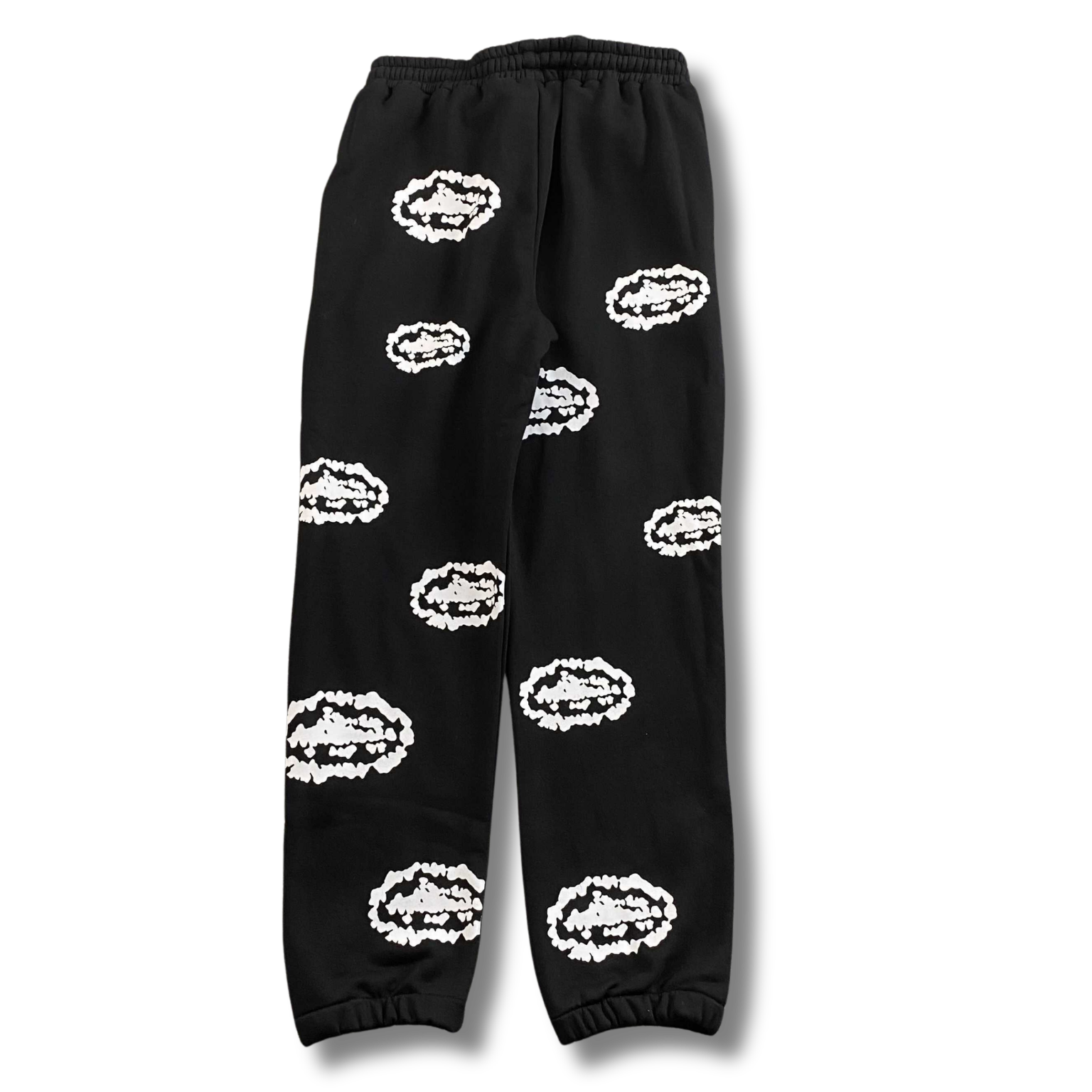 D Tears Pants black w white clouds