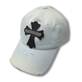 C Heart cap white w blue tint