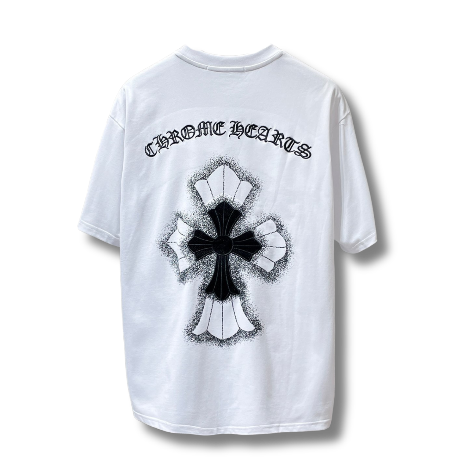 C Hearts T-Shirt big cross white
