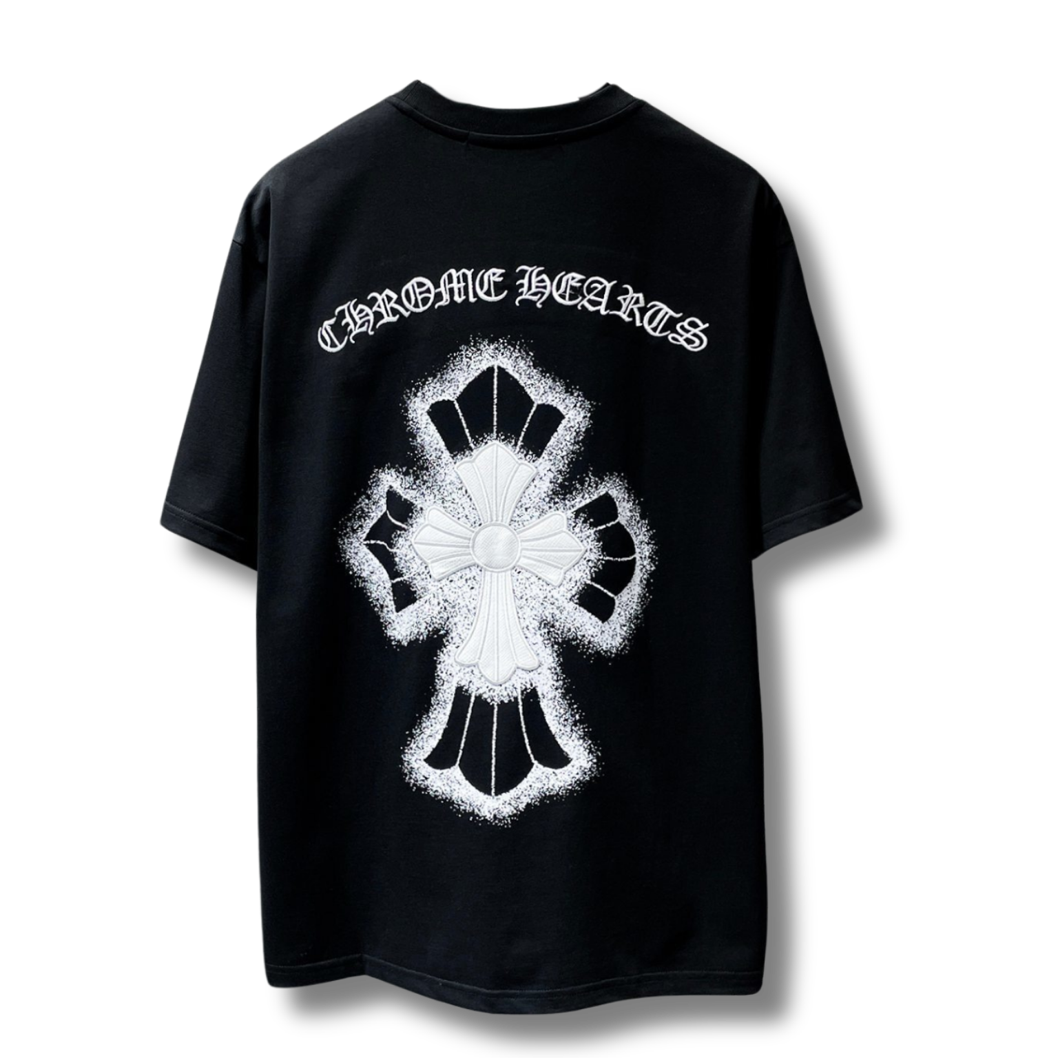 C Hearts T-Shirt big cross black