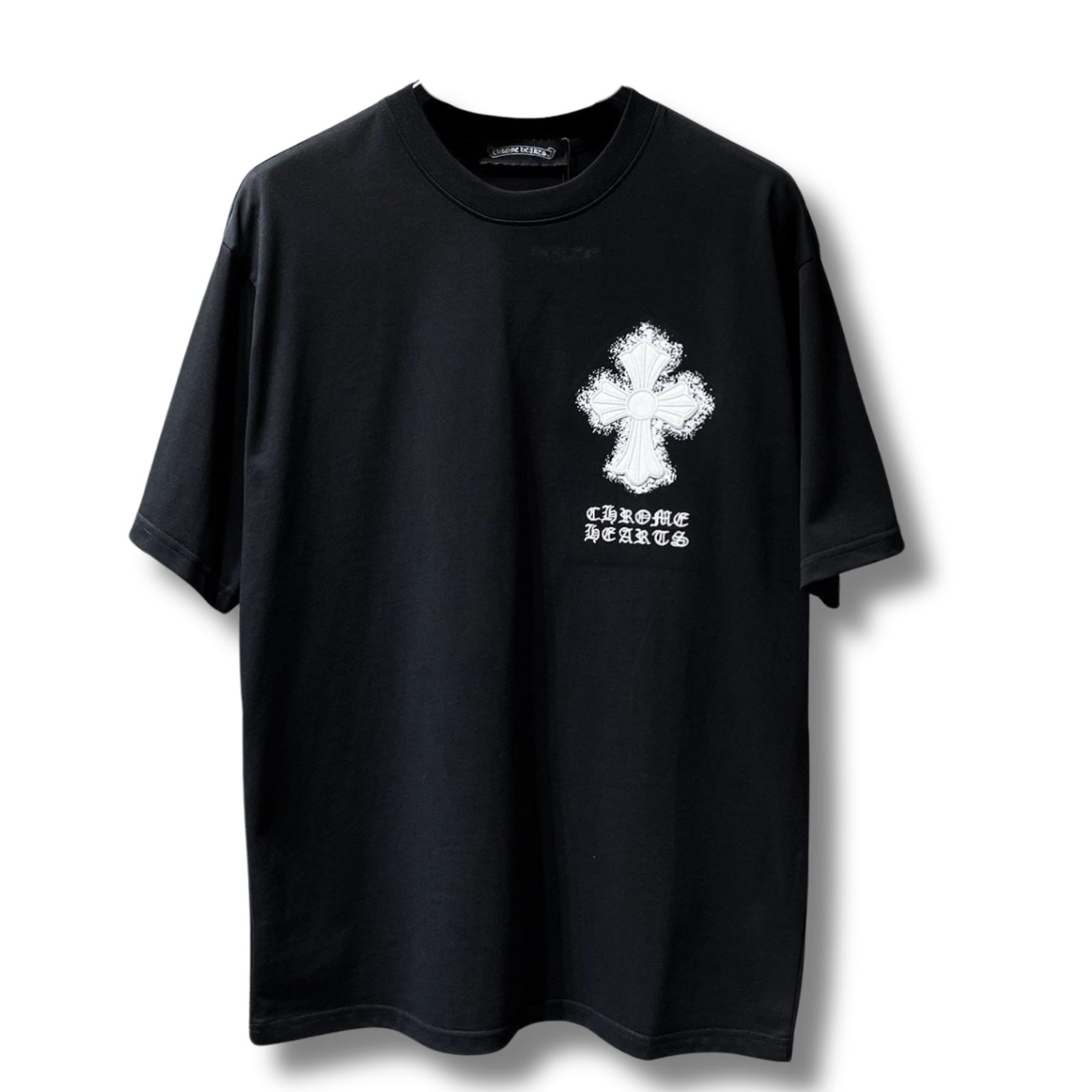C Hearts T-Shirt big cross black
