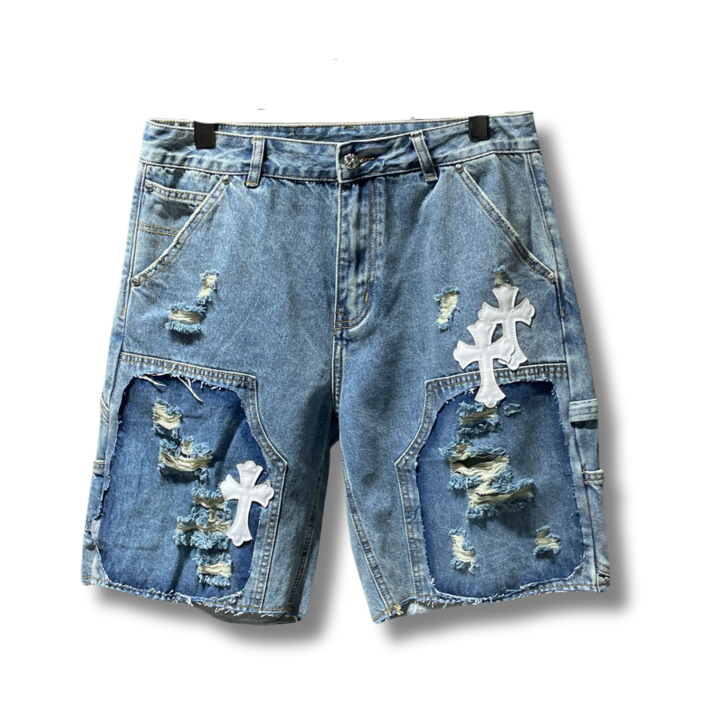 C hearts blue shorts