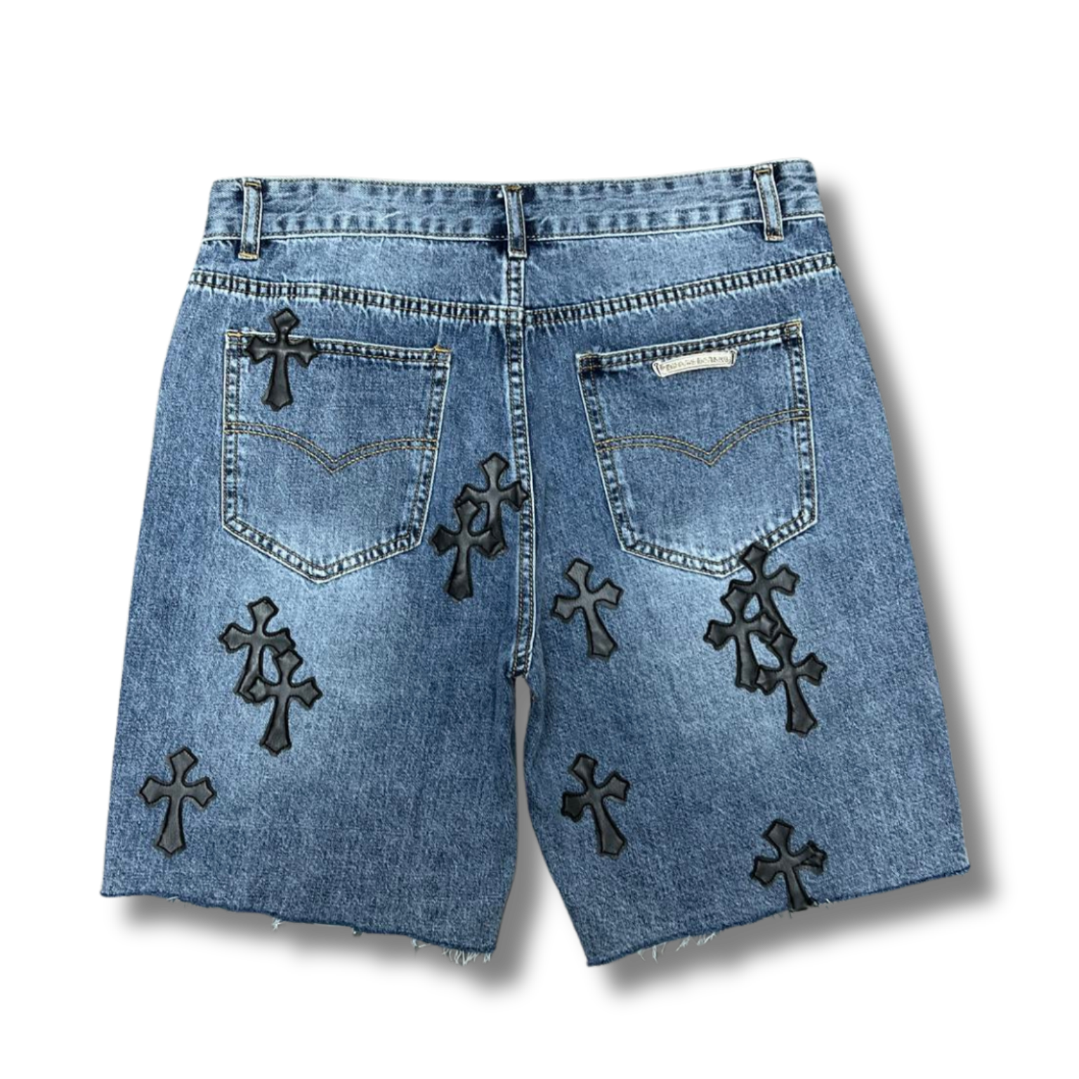 C hearts blue shorts w black