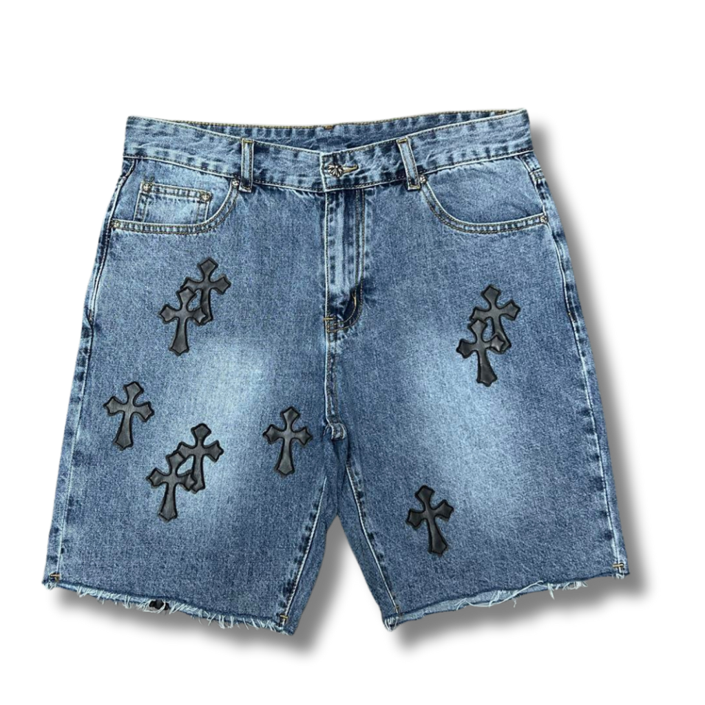 C hearts blue shorts w black