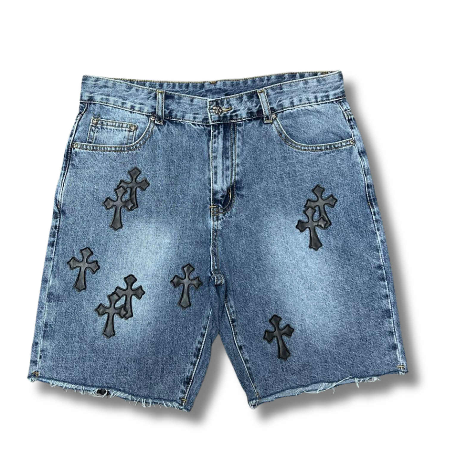 C hearts blue shorts w black
