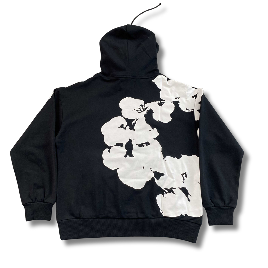 D Tears Hoodie Black w white