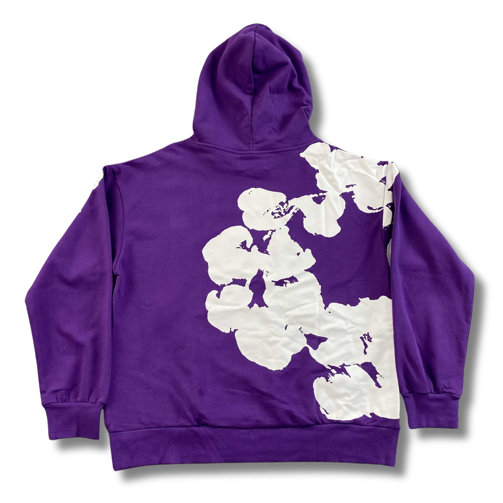 D Tears Hoodie purple w white
