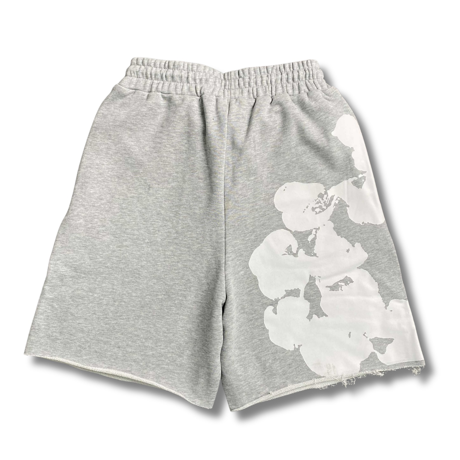 D Tears Shorts gray w white