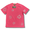 D Tears T Shirt Pink with rhinestones