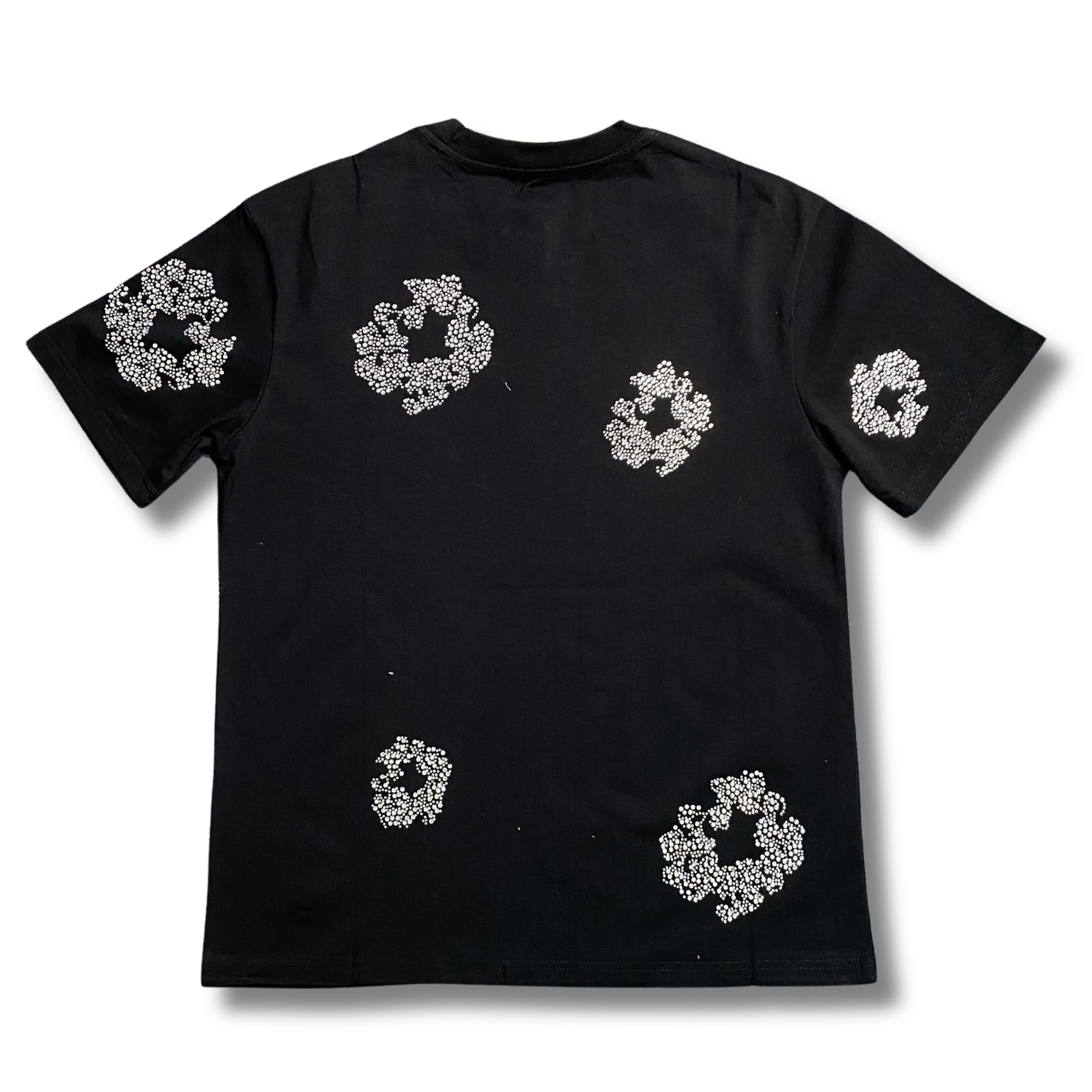D Tears T Shirt black with rhinestones