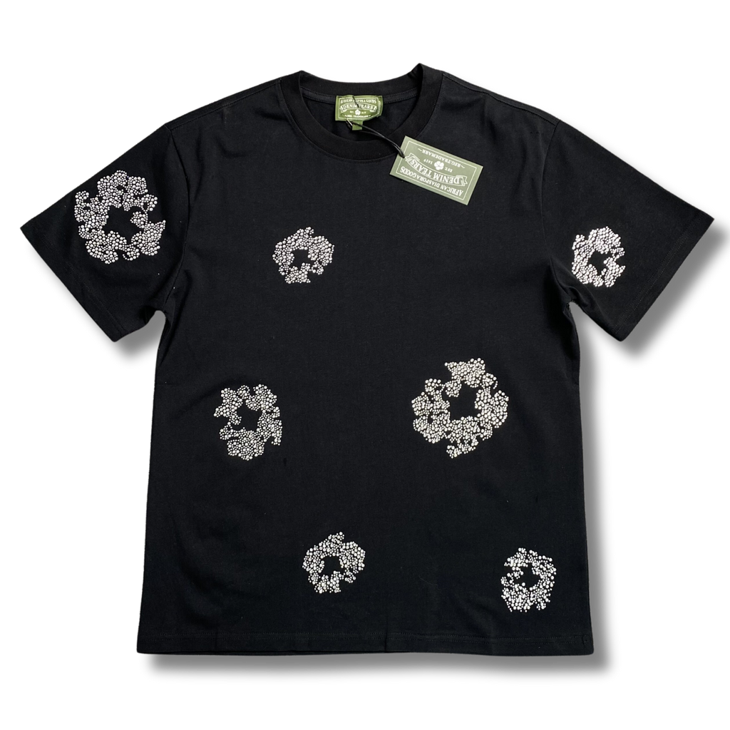 D Tears T Shirt black with rhinestones