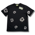 D Tears T Shirt black with rhinestones