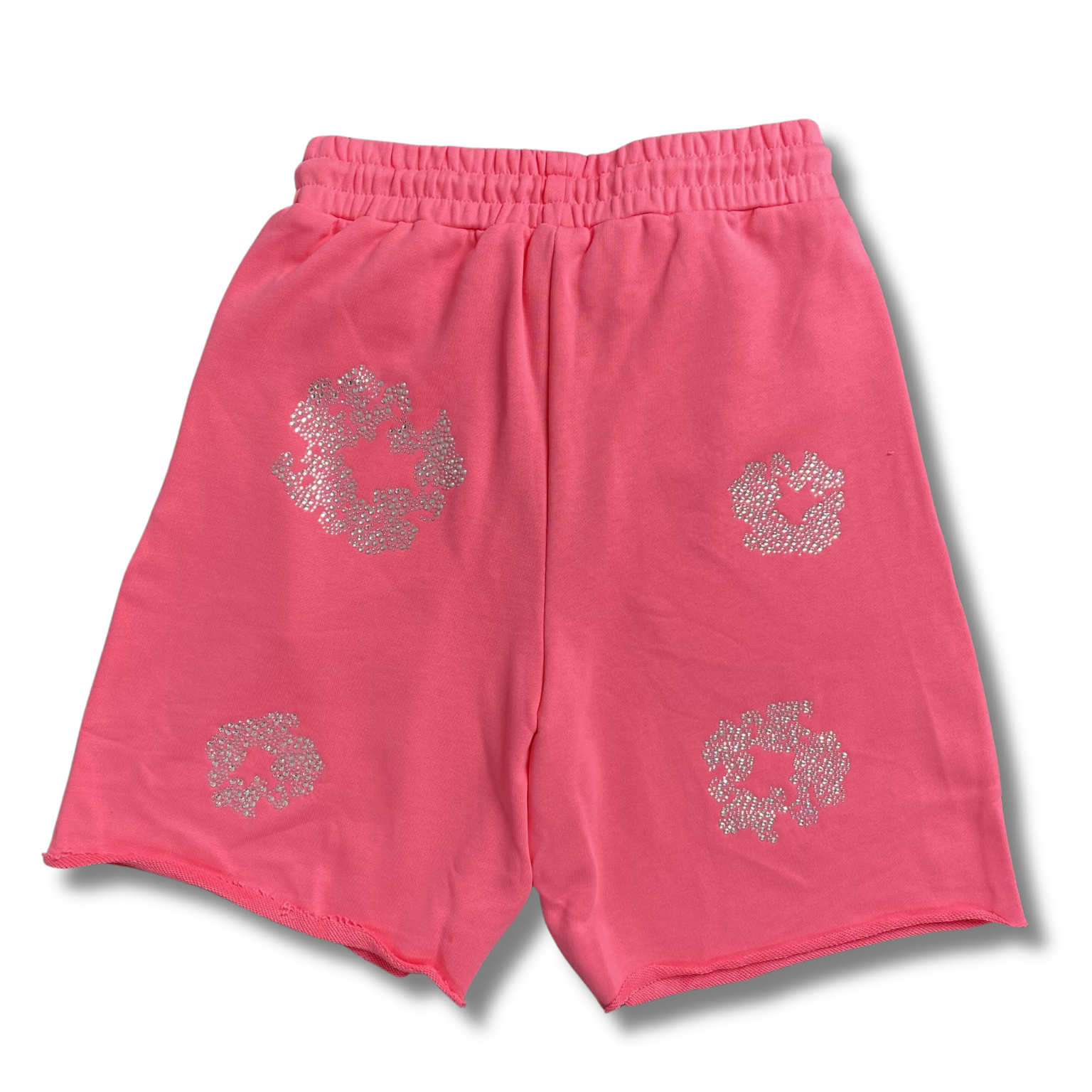 D Tears Shorts pink w rhinestones