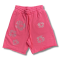 D Tears Shorts pink w rhinestones