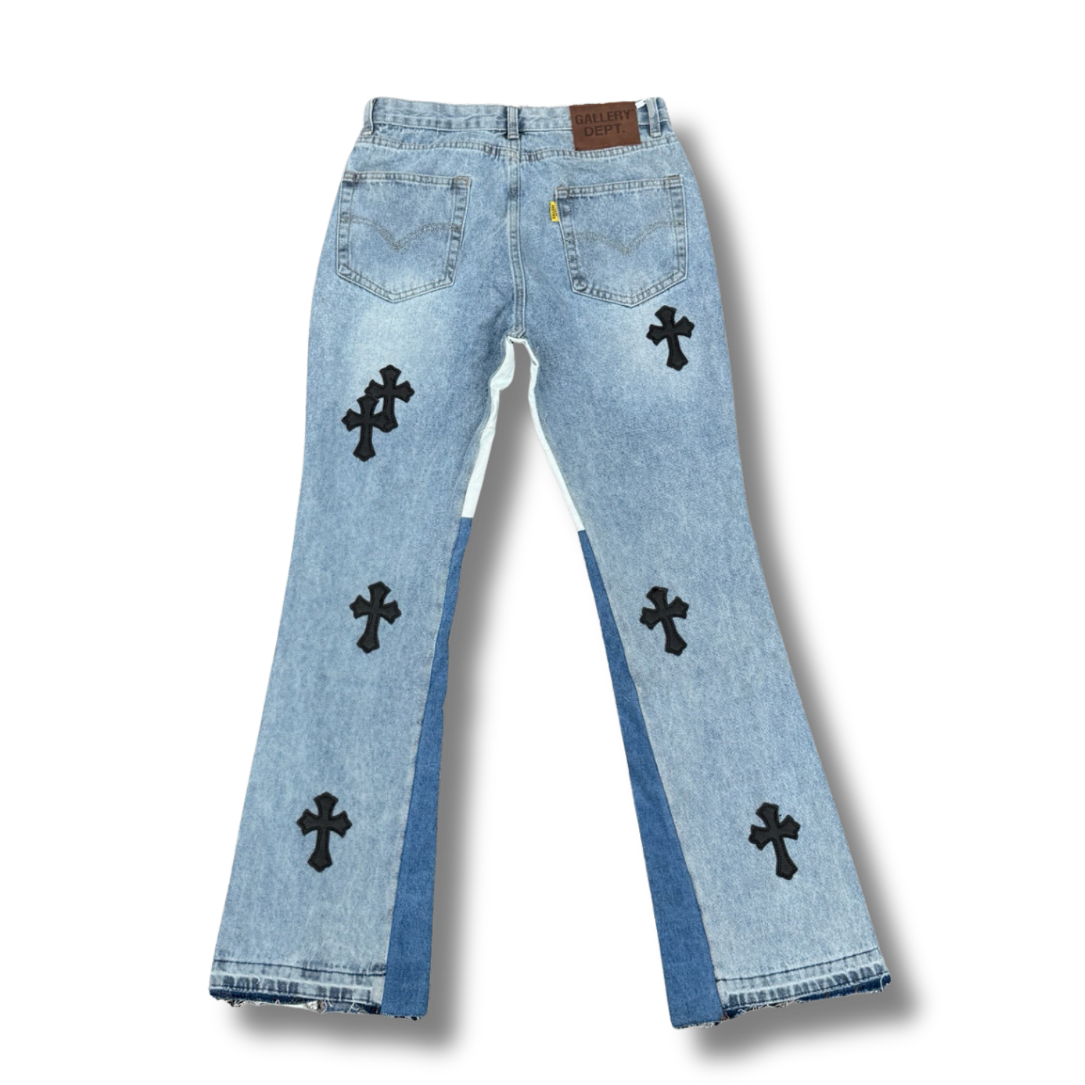 C hearts blue Jeans black cross