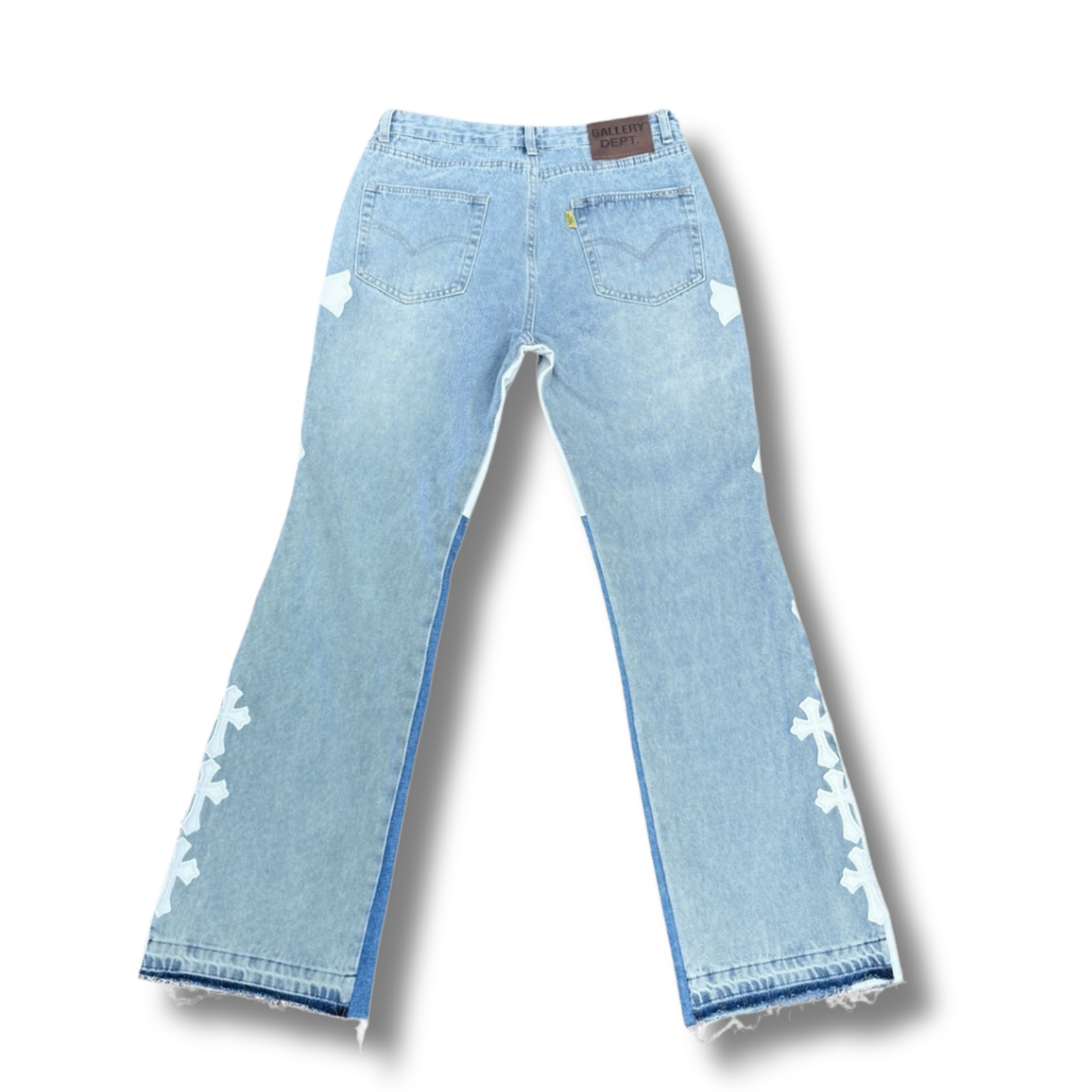 C hearts blue Jeans big cross