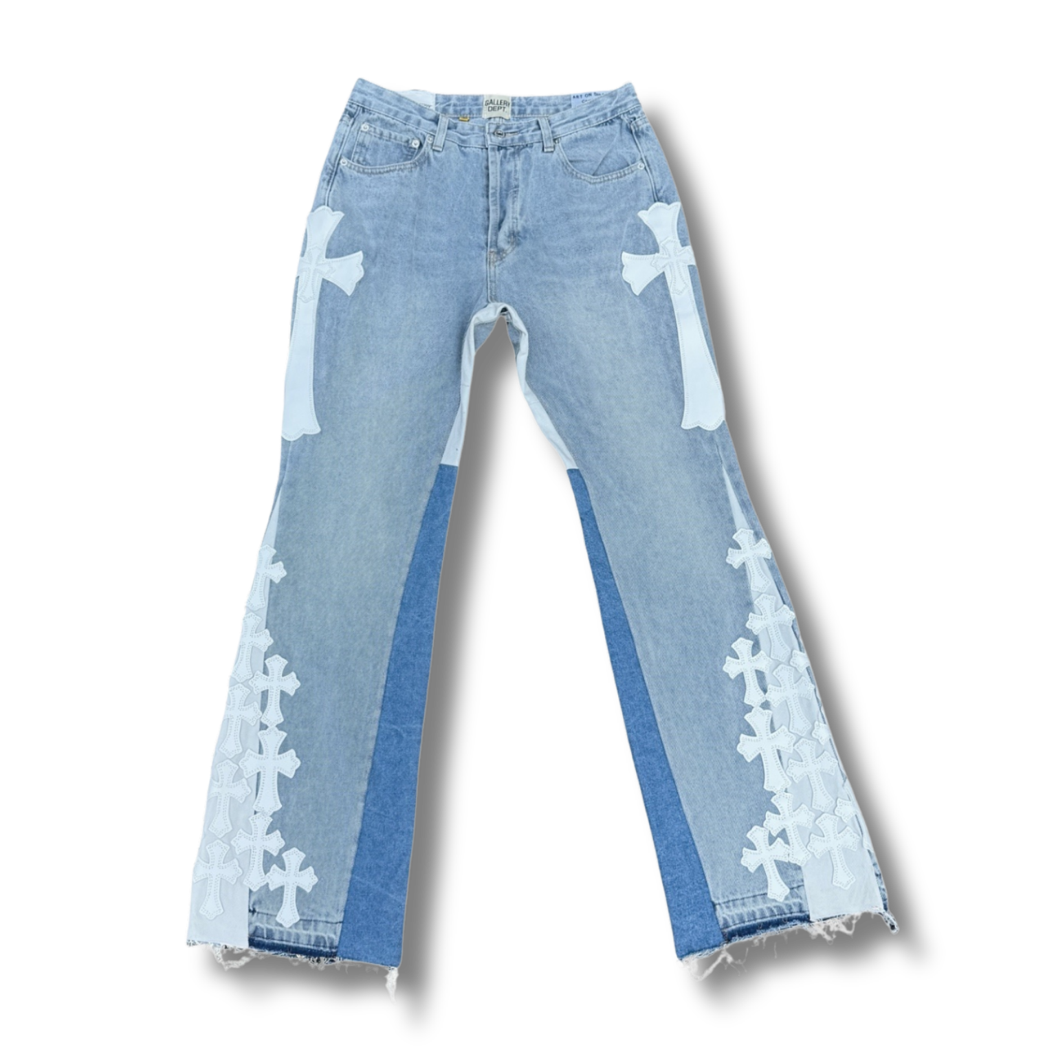C hearts blue Jeans big cross